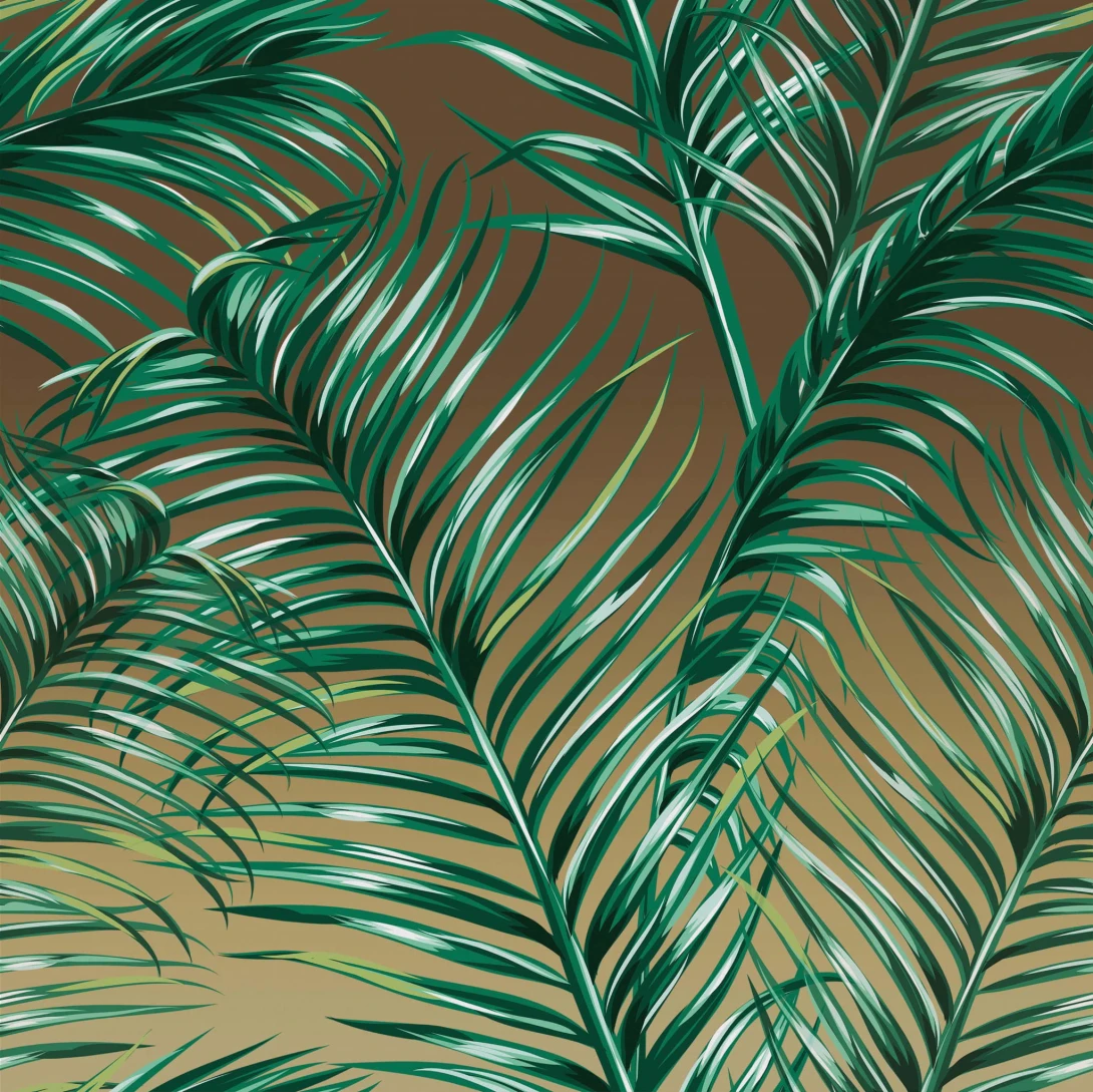 Yo2 LP1.01 SG Luminous Palms - mural z motywem liści palm