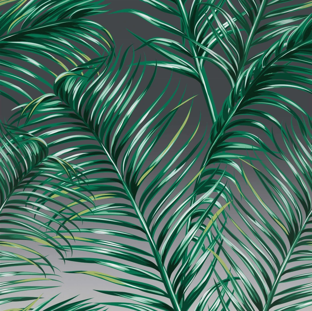 Yo2 LP1.01 IS Luminous Palms - mural z motywem liści palm