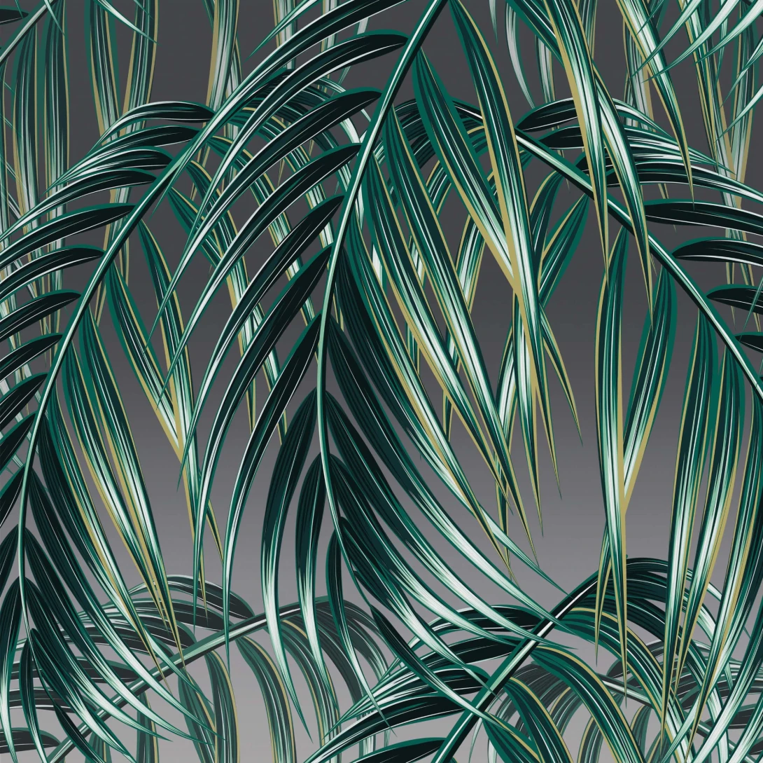 Yo2 LP1.05 IS Luminous Palms - mural z motywem liści palm