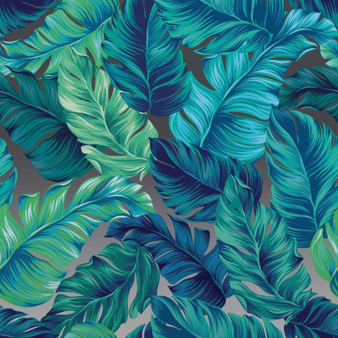 Yo2 LP1.07 IS Luminous Palms - mural z motywem liści palm