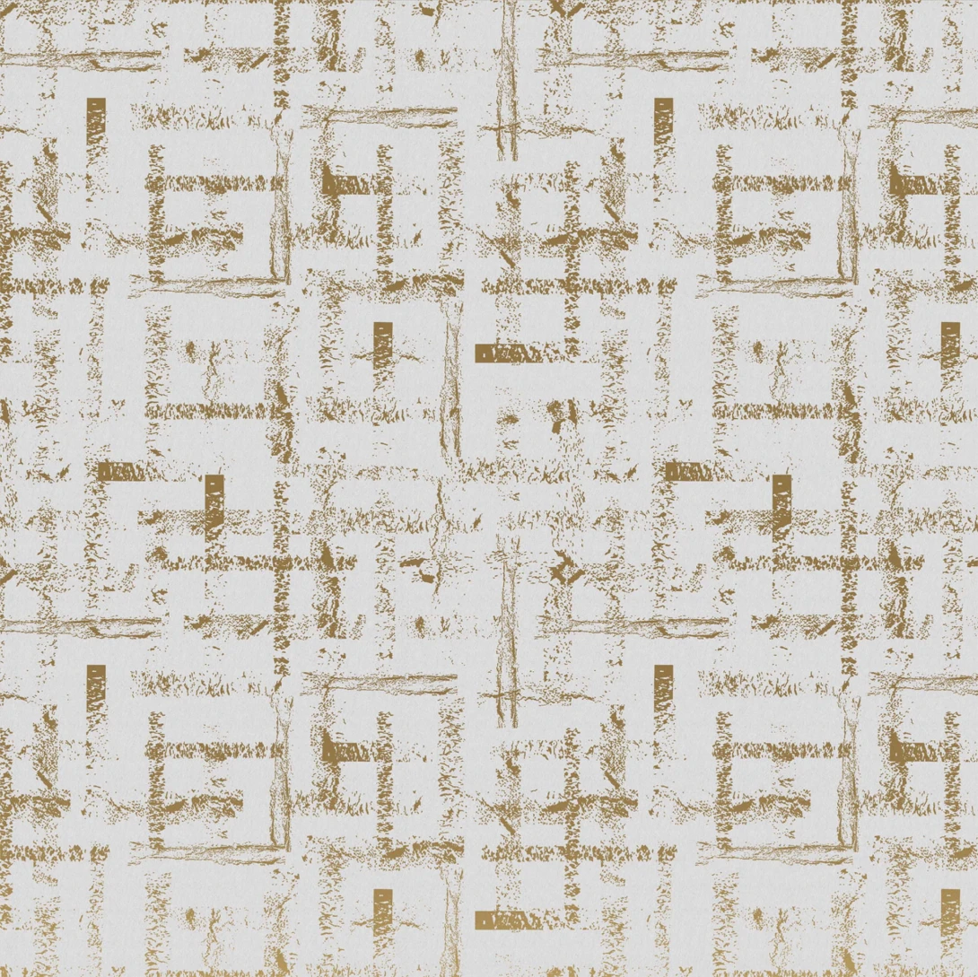 Yo2 GF1.03 SG Grunge Flashes - mural z motywem złotego labiryntu