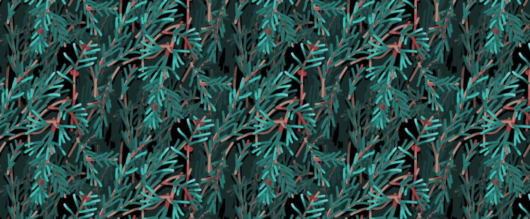 Yo2 IW1.01 FF Into The Woods - mural z motywem głębi lasu