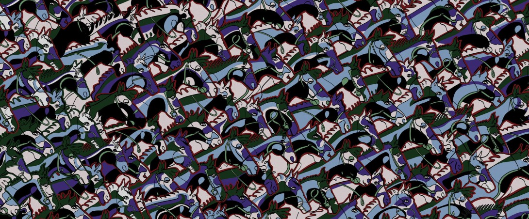 Yo2 CA1.01.2 FF Cavalli - mural w konie