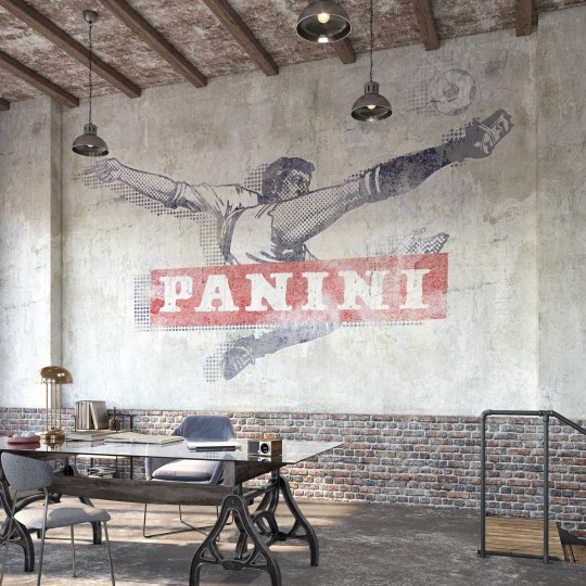 Tecnografica 78896-4 Panini Rovesciata Classica Vintage Blue - mural w piłkarza