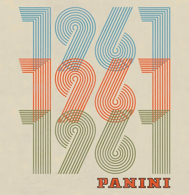 Tecnografica 78882-3 Panini Sessantuno Vintage- mural z datą