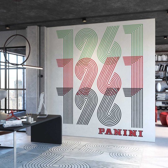 Tecnografica 78882-4 Panini Sessantuno Dark Vintage - mural z datą