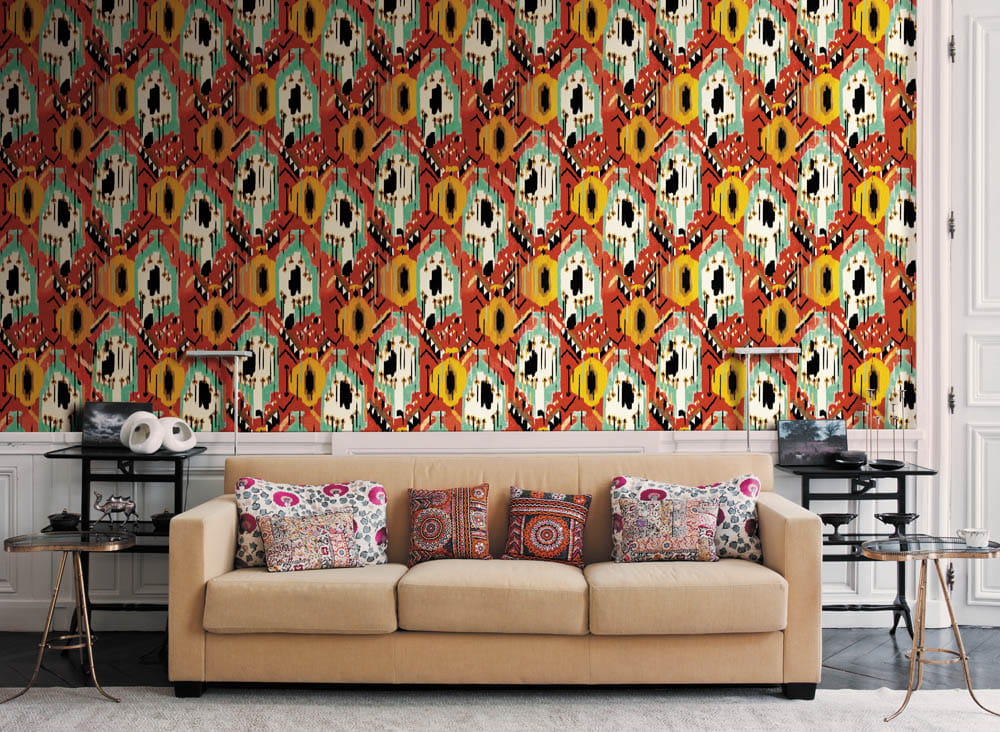 J&V 6400 171 Ikat Tribu’ - tapeta etniczna