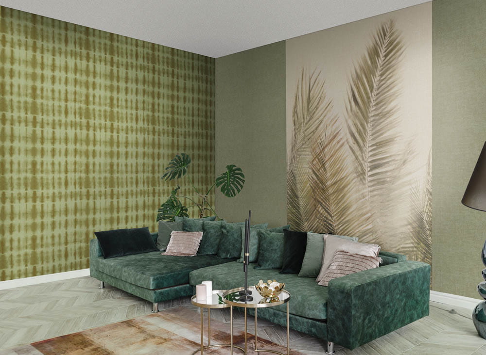 J&V 5996 161 Arashi Ikebana - mural w liście