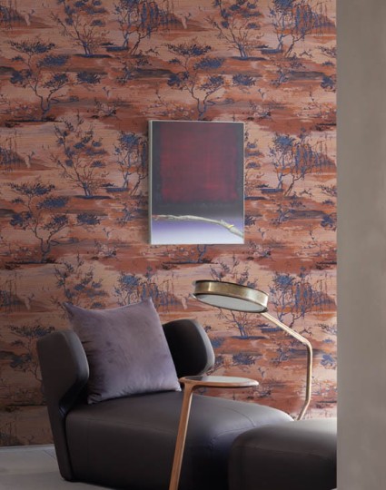 J&V 6013 451 Yumiko Sagimai - tapeta krajobraz w orientalnym stylu