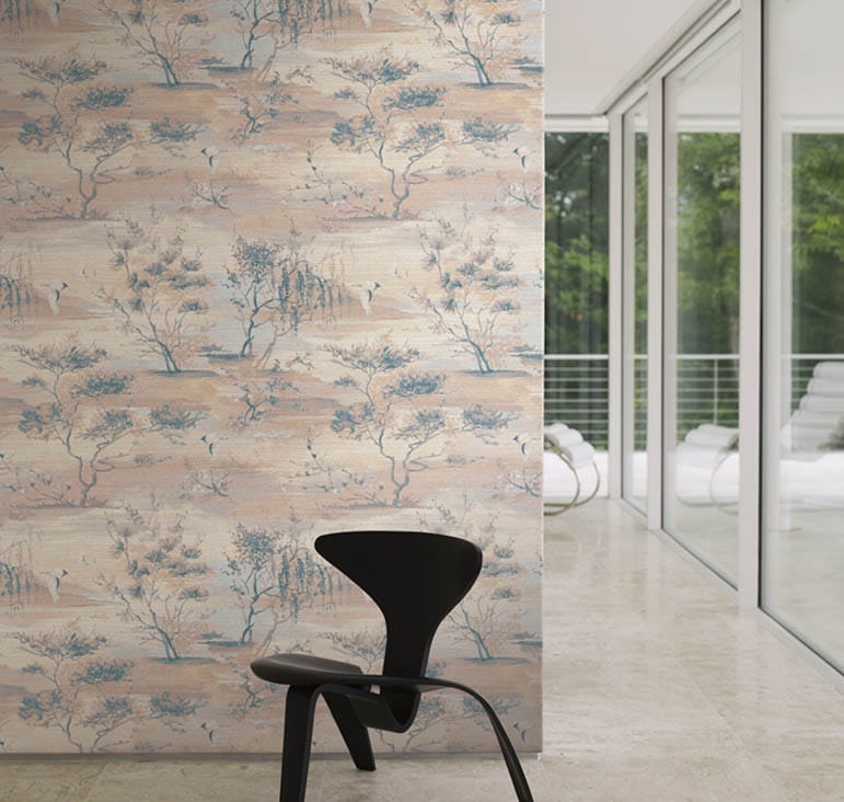 J&V 6014 451 Yumiko Sagimai - tapeta krajobraz w orientalnym stylu