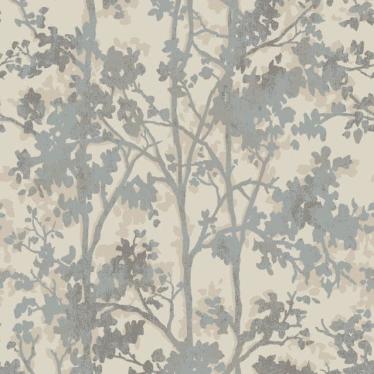 York MD7141 Antonina Vella Modern Metals Shimmering Foliage Cream/Silver - tapeta w roślinny motyw