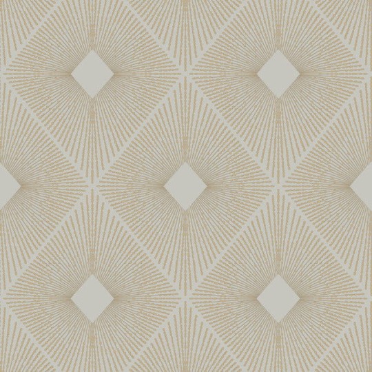 York MD7133 Antonina Vella Modern Metals Harlowe Warm Grey/Gold - tapeta w geometryczny motyw z metalicznymi akcentami