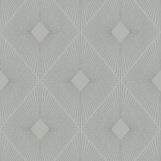 York MD7132 Antonina Vella Modern Metals Harlowe Light Grey/Silver - tapeta w geometryczny motyw z metalicznymi akcentami