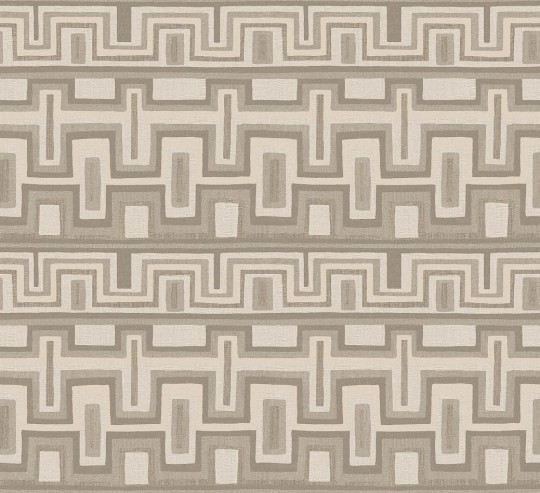 Khroma AMA001 Amani Morelos Linen - tapeta w geometryczny wzór na tle imitującym tkaninę