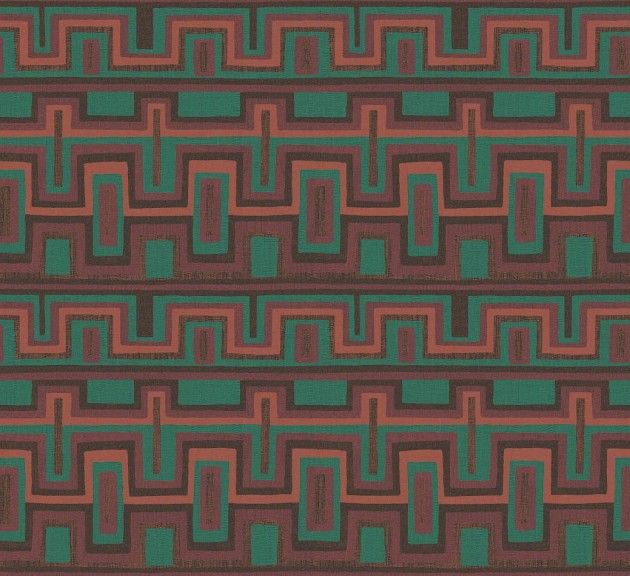 Khroma AMA005 Amani Morelos Viridis - tapeta w geometryczny wzór na tle imitującym tkaninę