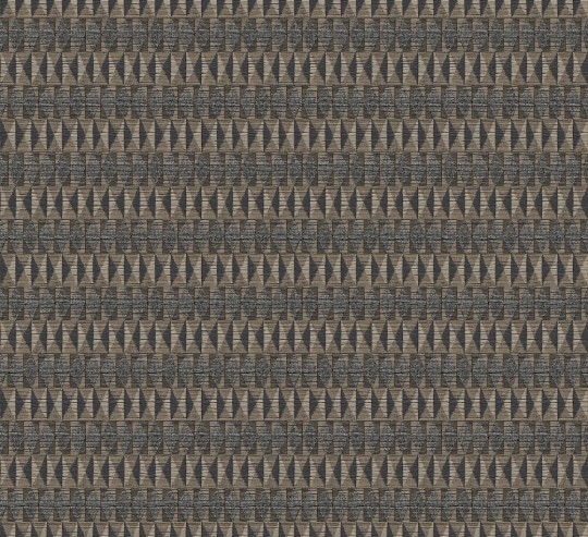 Khroma AMA204 Amani Bolga Coffee - tapeta w geometryczny wzór na tle imitującym len