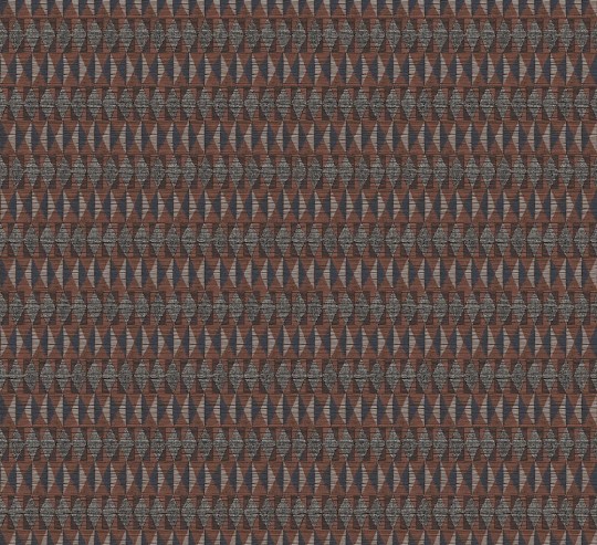 Khroma AMA205 Amani Bolga Clay - tapeta w geometryczny wzór na tle imitującym len