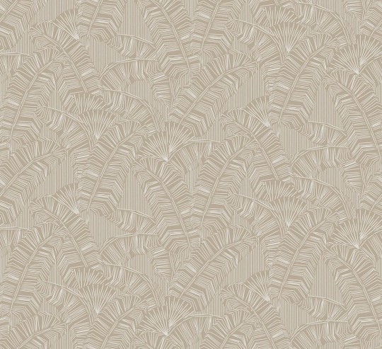 Khroma AMA401 Amani Solana White - tapeta w liście