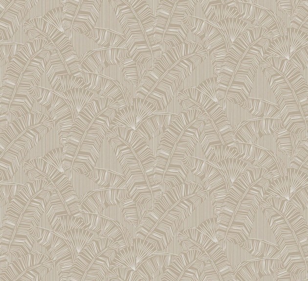 Khroma AMA401 Amani Solana White - tapeta w liście