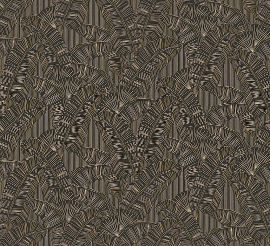 Khroma AMA402 Amani Solana Gold - tapeta w liście