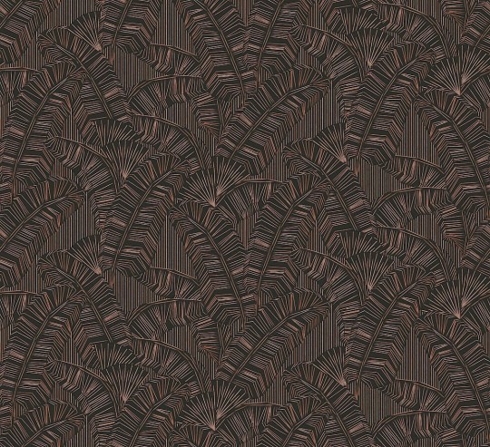 Khroma AMA403 Amani Solana Chocolate - tapeta w liście