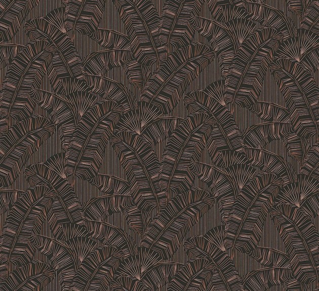 Khroma AMA403 Amani Solana Chocolate - tapeta w liście