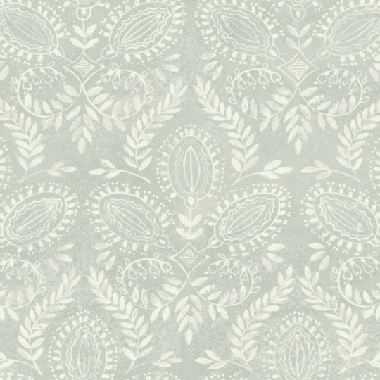 York BO6734 Antonina Vella Boho Luxe Laurel Damask Grey - tapeta w roślinne ornamenty