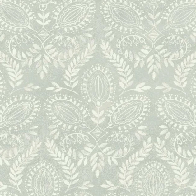 York BO6734 Antonina Vella Boho Luxe Laurel Damask Grey - tapeta w roślinne ornamenty