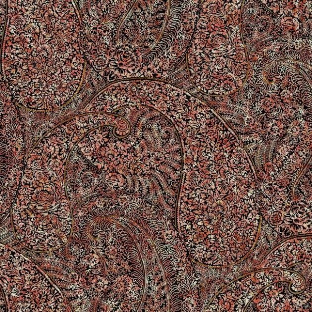 York BO6651 Antonina Vella Boho Luxe Kashmir Dreams Paisley Red - tapeta w motyw paisley