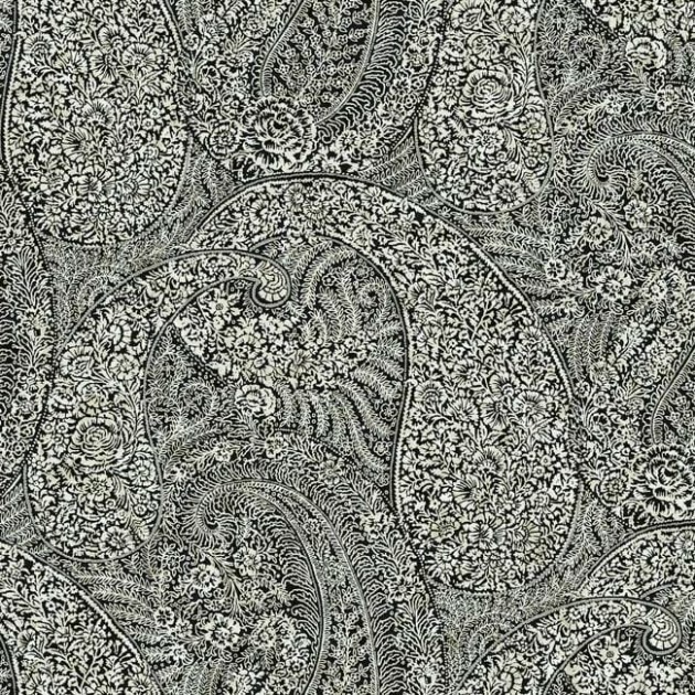 York BO6654 Antonina Vella Boho Luxe Kashmir Dreams Paisley Black - tapeta w motyw paisley