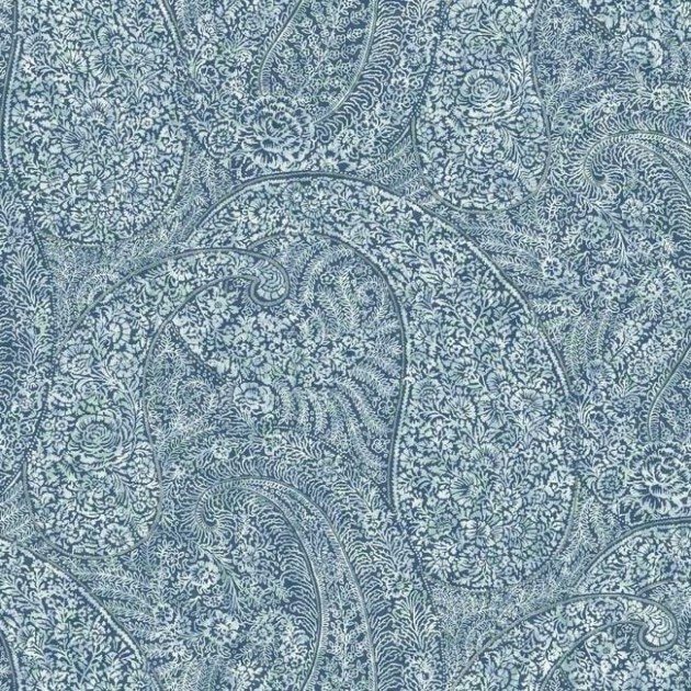 York BO6655 Antonina Vella Boho Luxe Kashmir Dreams Paisley Blue - tapeta w motyw paisley