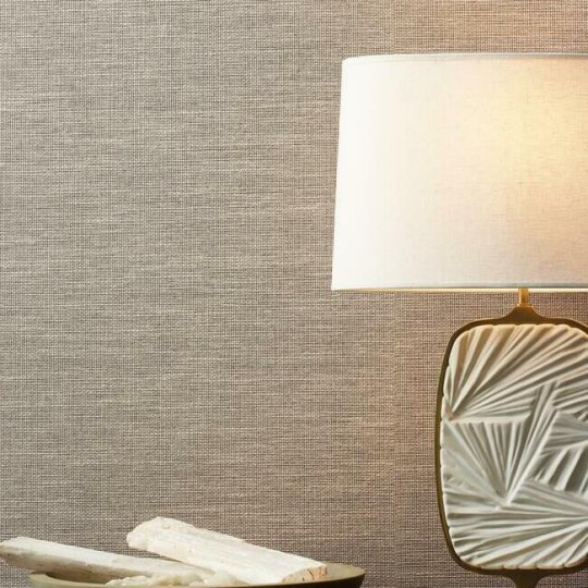 York BO6612 Antonina Vella Boho Luxe Paper & Thread Weave Taupe - tapeta z bawełny i papieru