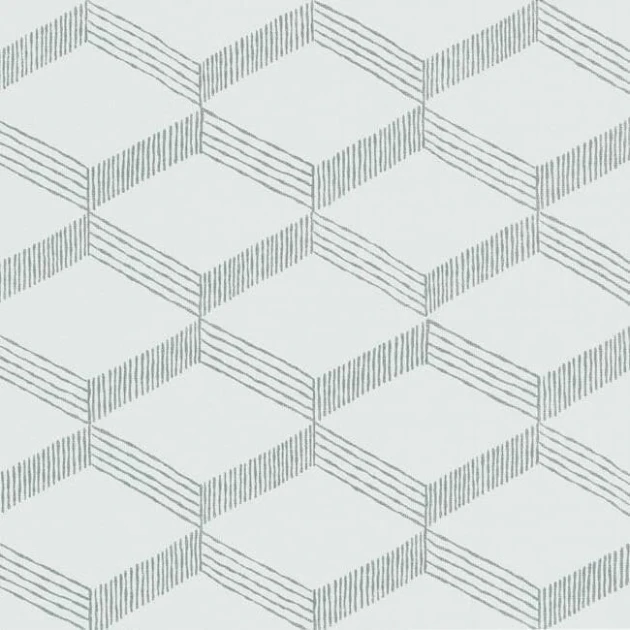 York BO6723 Antonina Vella Boho Luxe Palisades Paperweave White/Smokey Blue - tapeta geometryczna trójwymiarowa