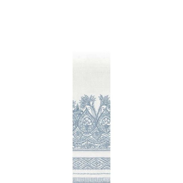York BO6741M Antonina Vella Boho Luxe Henna Denim/White - mural w stylizowane rośliny