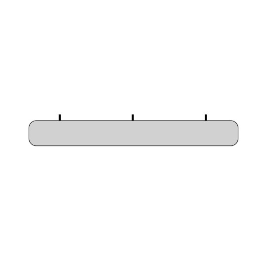 Texdecor 2200x270mm Slim Panel Baffle - panel akustyczny do podwieszania pod sufitem