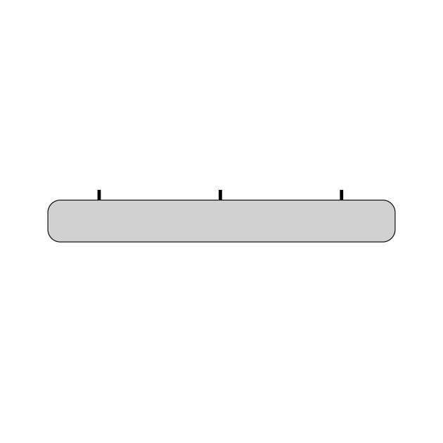 Texdecor 2200x270mm Slim Panel Baffle - panel akustyczny do podwieszania pod sufitem