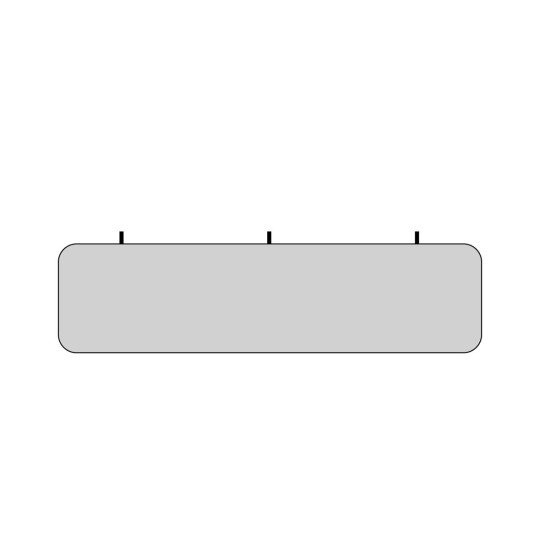 Texdecor 2200x570mm Slim Panel Baffle - panel akustyczny do podwieszania pod sufitem