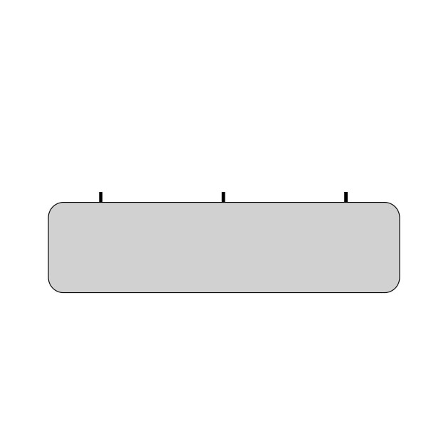 Texdecor 2200x570mm Slim Panel Baffle - panel akustyczny do podwieszania pod sufitem