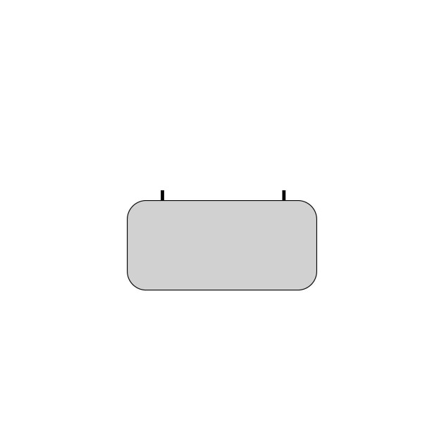 Texdecor 1200x570mm Slim Panel Baffle - panel akustyczny do podwieszania pod sufitem