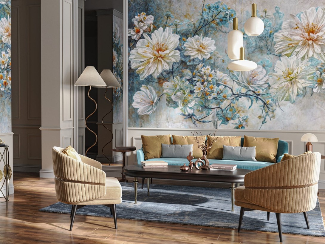Wallcraft 865 32 2401 2024 Martello - mural w kwiaty