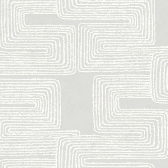 York AG2035 Artistic Abstracts Nikki Chu Zulu Thread Dove/Pearl - tapeta w geometryczny wzór z metalicznymi akcentami