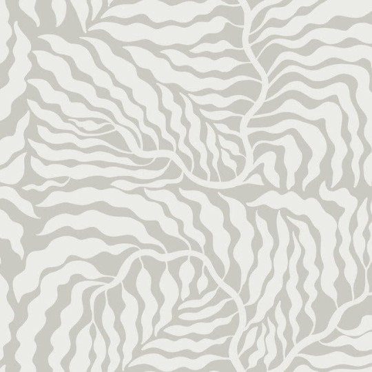 York AG2064 Artistic Abstracts Fern Fronds Grey/White - tapeta w abstrakcyjny motyw roślinny