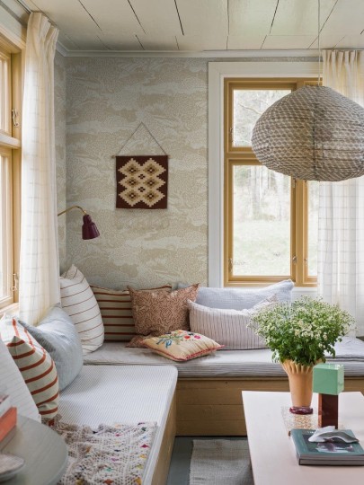 Boras Tapeter 5829 Nordic Folk Solangen - tapeta krajobraz