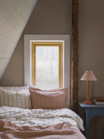 Boras Tapeter 5806 Nordic Folk Skogsstjarna - tapeta w kwiaty leśnej gwiazdy