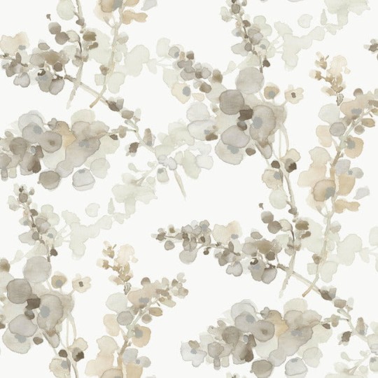 York EV3973 Candice Olson Casual Elegance Blossom Fling Blonde - tapeta w akwarelowe rośliny