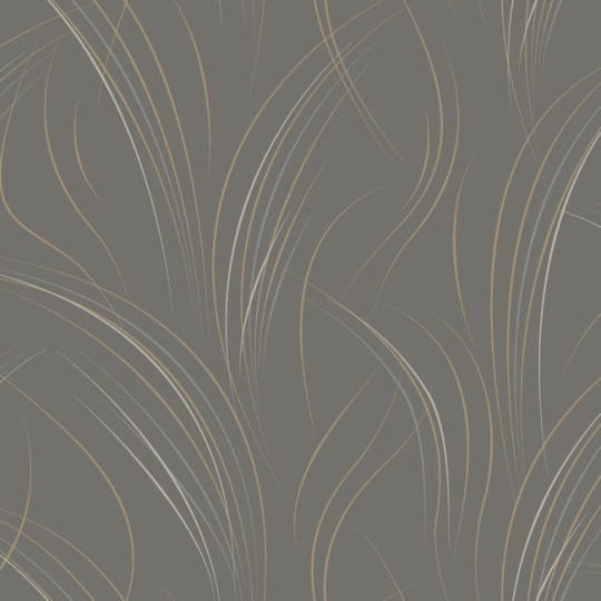 York EV3936 Candice Olson Casual Elegance Graceful Wisp Charcoal - tapeta w minimalistyczne źdźbła traw