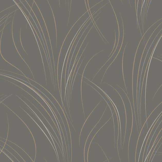 York EV3936 Candice Olson Casual Elegance Graceful Wisp Charcoal - tapeta w minimalistyczne źdźbła traw