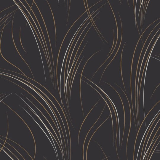 York EV3938 Candice Olson Casual Elegance Graceful Wisp Black - tapeta w minimalistyczne źdźbła traw