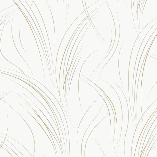 York EV3939 Candice Olson Casual Elegance Graceful Wisp White - tapeta w minimalistyczne źdźbła traw