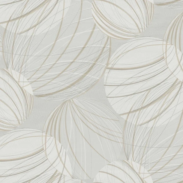 York EV3907 Candice Olson Casual Elegance Floating Lanterns Light Grey - tapeta w roślinny motyw